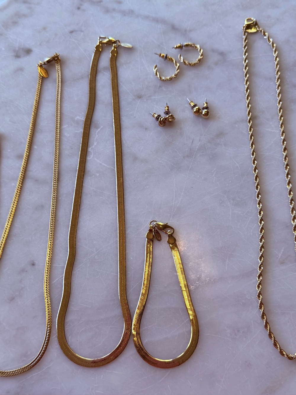 American Showcase Gold-Tone Multi Necklace, Bracelet & Earring Set